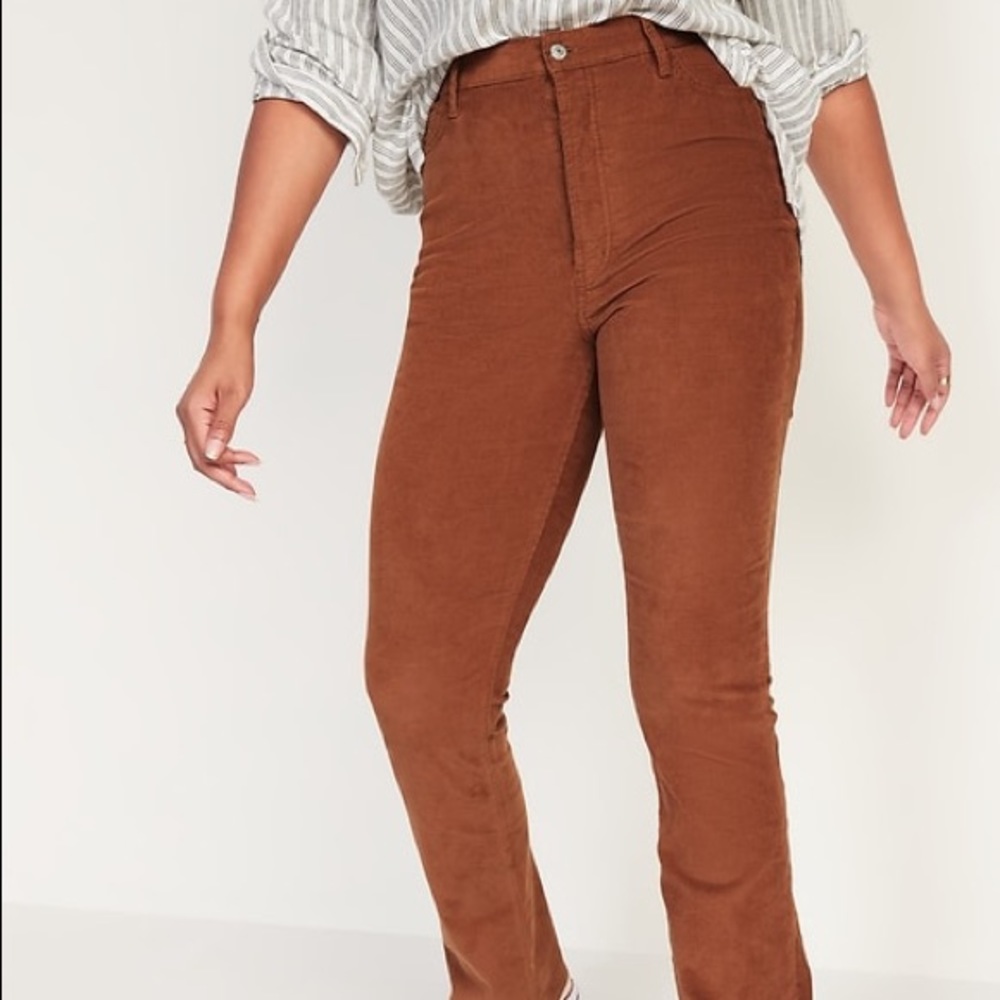 old navy super high rise kicker bootcut pants